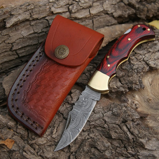 Custom Handmade Forged Damascus Steel Survival Hunting Bushcraft Kukri Knife