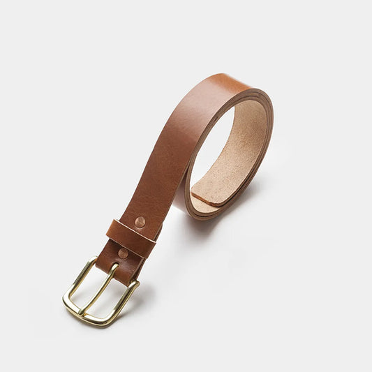 Cherry Oak- Handcrafted Full Grain Leather Belt
